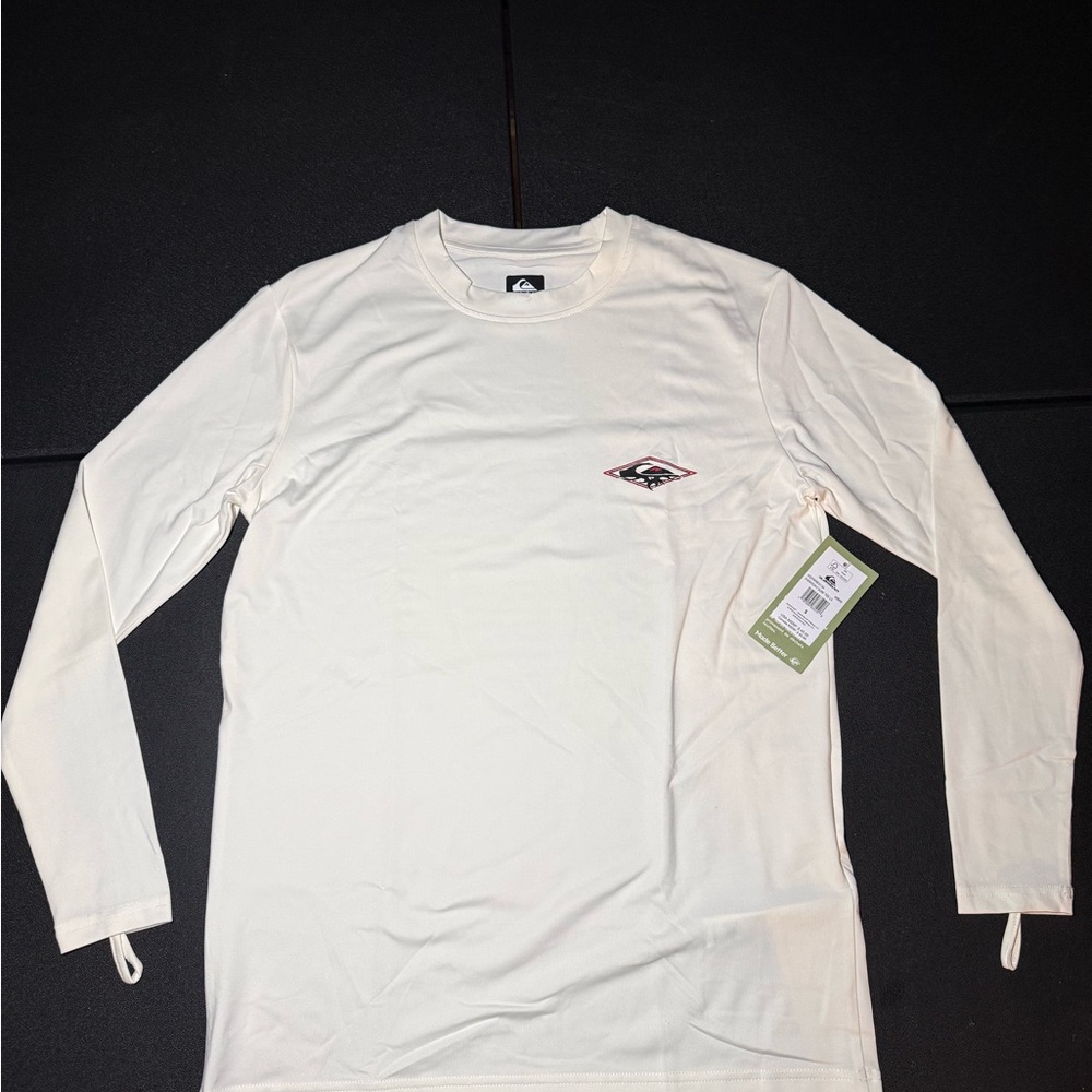 Quiksilver Men's Cream Long Sleeve Tee